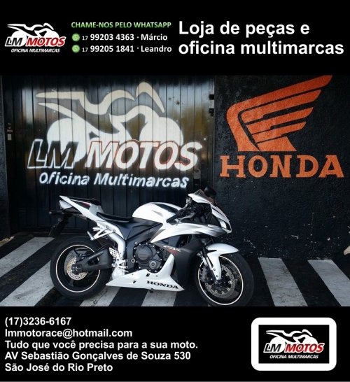 LM Motos oficina multimarcas e loja de peças em São José do Rio Preto