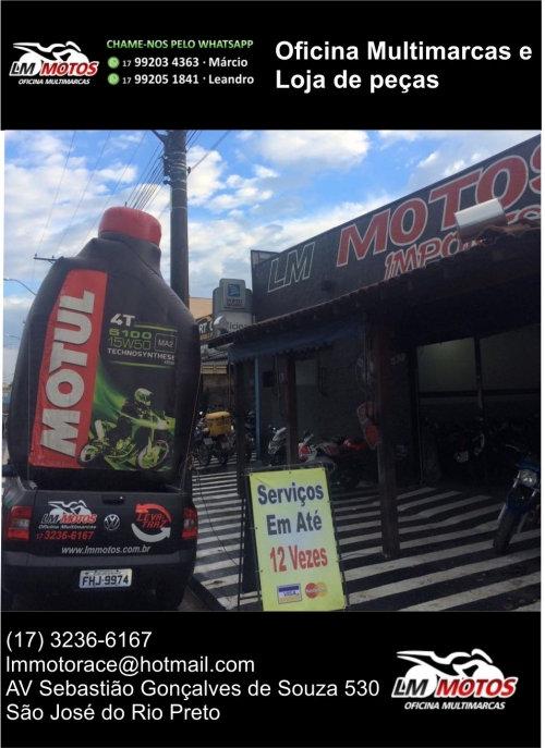 LM Motos loja de peças de motos em Rio Preto