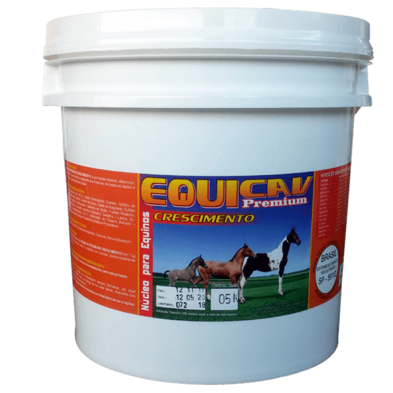 Imagem ilustrativa de EQUICAV PREMIUM CRESCIMENTO - BALDE de 10Kg
