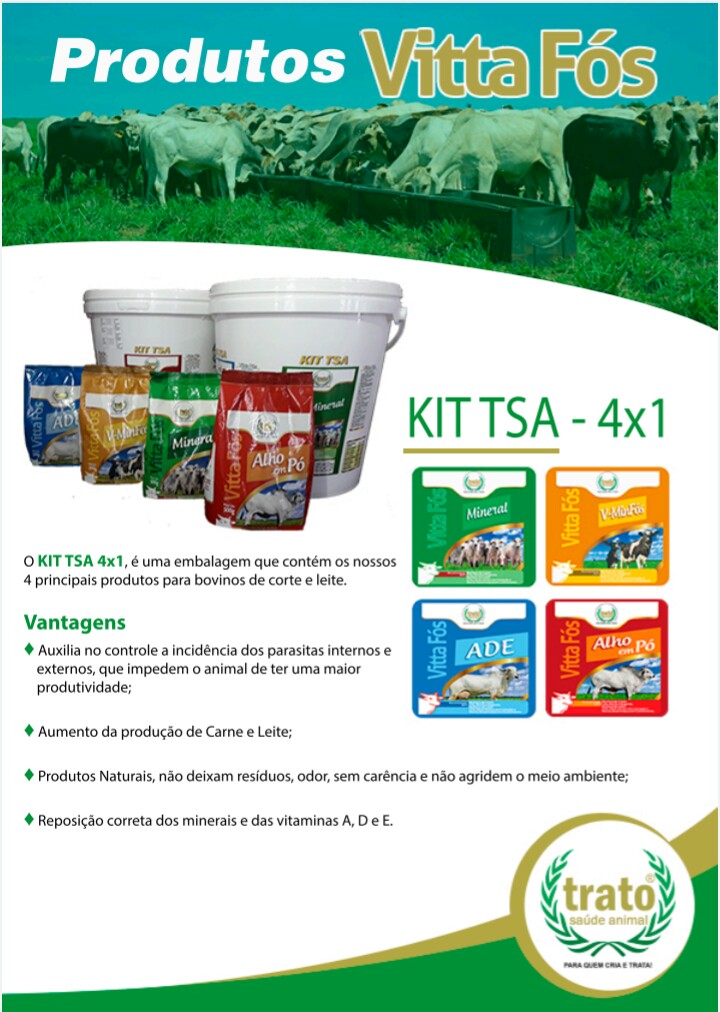 Imagem ilustrativa de kIT TSA - 4x1 - 100 Kg - FRETE GRÁTIS