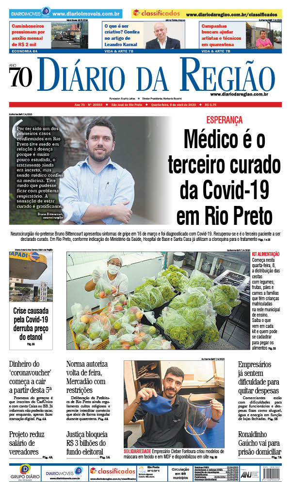Médico é o terceiro curado da COVID-19 em Rio Preto