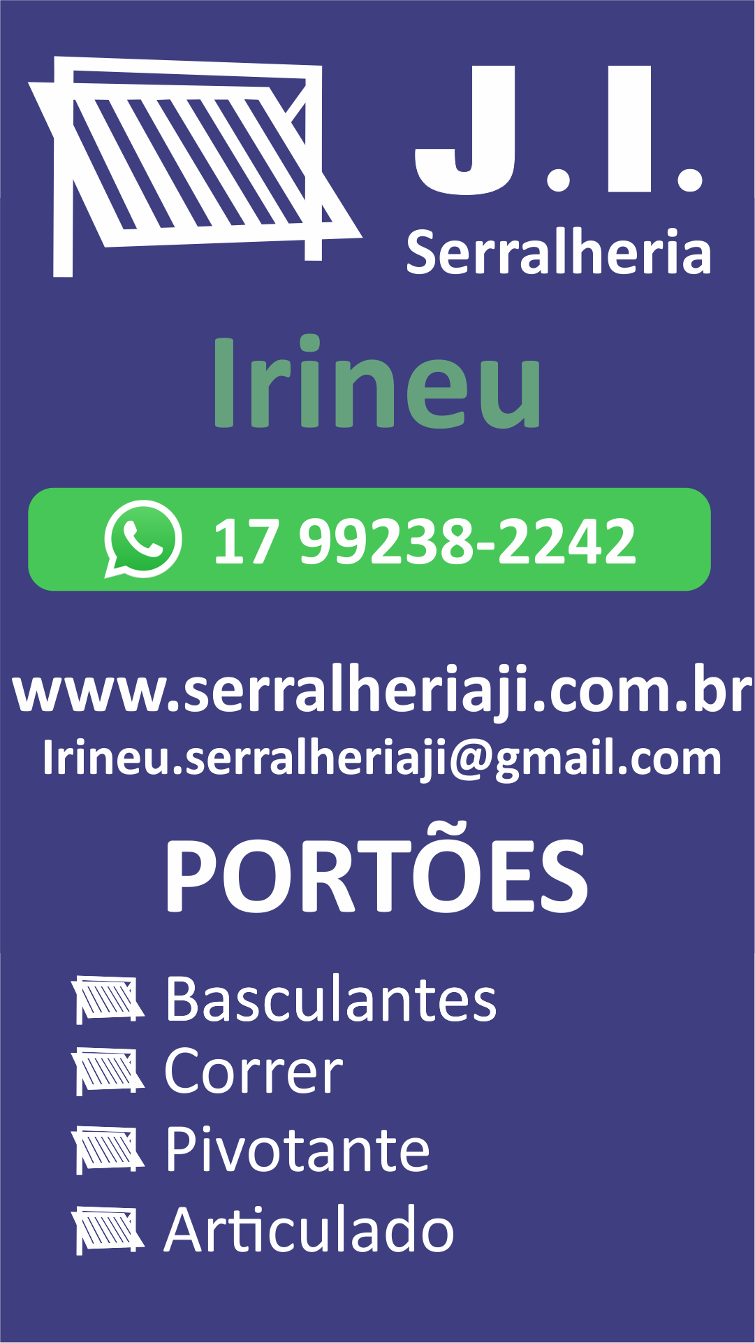 Serralheria em Rio Preto Telefone (17) 99238-2242