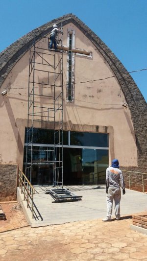 Imagem de Restauração da fachada da Igreja.