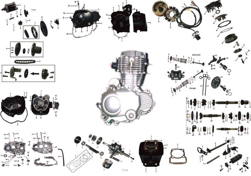 Manutenção de motores de motos é na LM Motos 